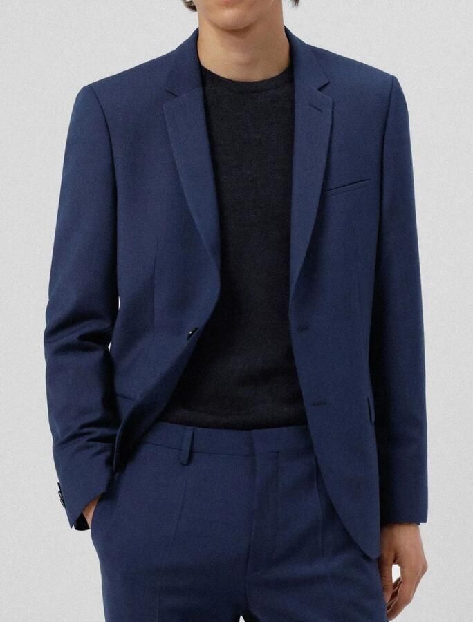 HUGO Super slim fit colbert van scheerwolmix model 'ARTIM204X'