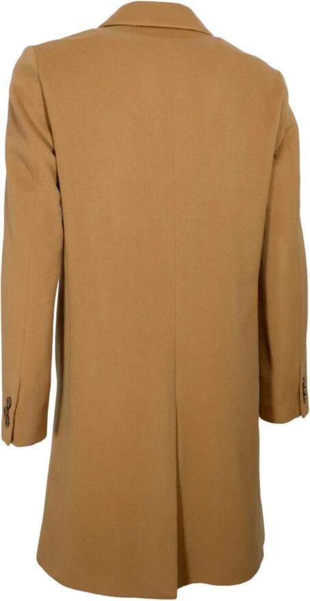 Boss Lange wollen jas met knoopsluiting model 'Hyde-C'