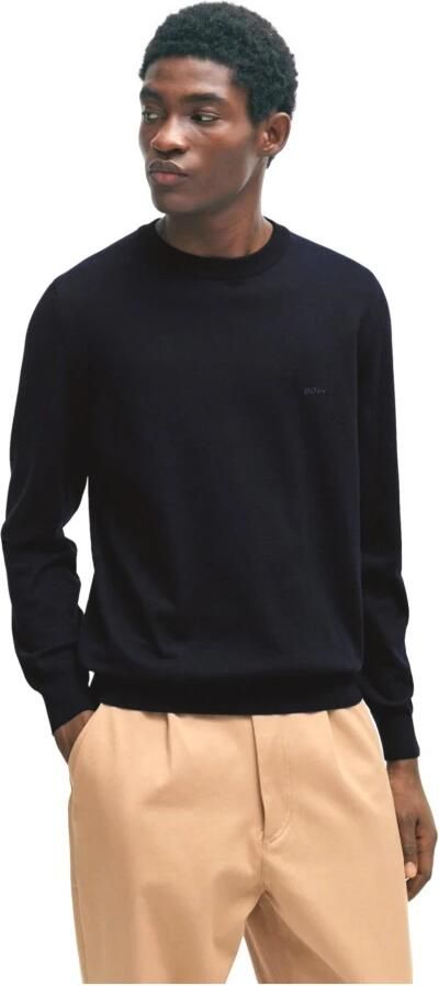 Hugo Boss Essentiële Blauwe Trui met Geborduurd Logo Blue Heren - Foto 6