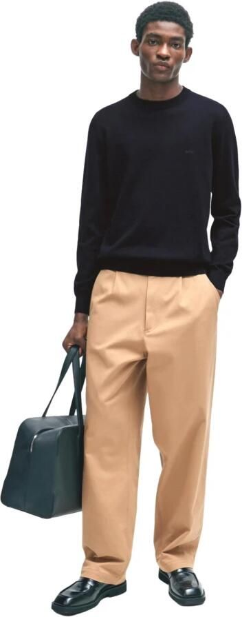 Hugo Boss Essentiële Blauwe Trui met Geborduurd Logo Blue Heren - Foto 5