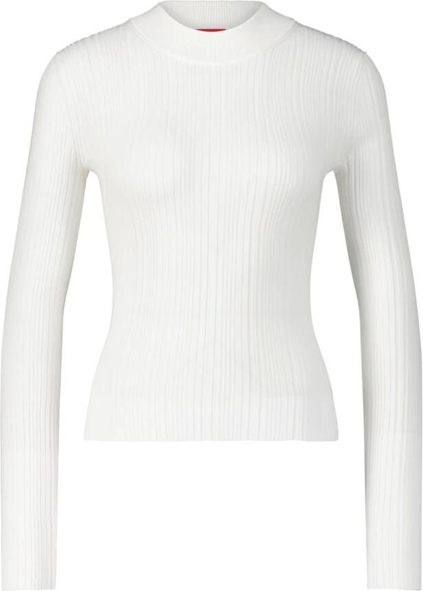 HUGO Gebreide pullover met structuurmotief model 'Sarphammy'