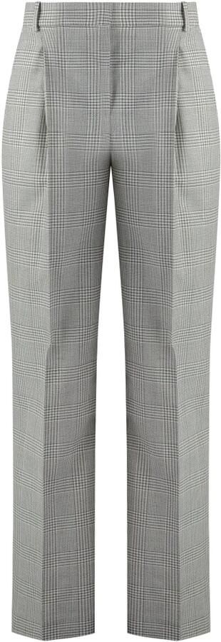 Boss Pantalon van pure scheerwol met bandplooien model 'Tanity'