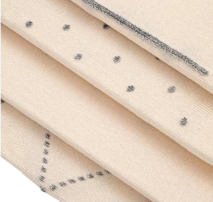 Hugo Boss Glanzende Sokken Cadeauset Reguliere Hoogte Beige Dames