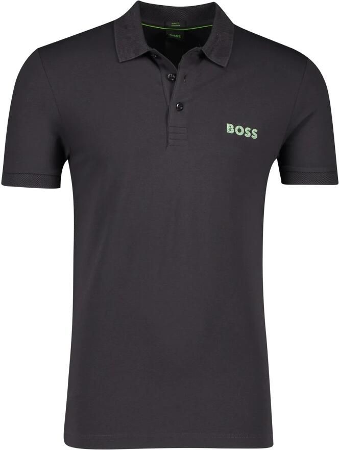 Hugo Boss Grijze poloshirt met korte mouw Gray Heren