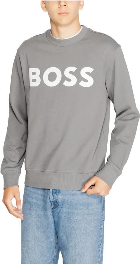 Hugo Boss Grijze Sweatshirt met Lange Mouwen en Ronde Hals Gray Heren