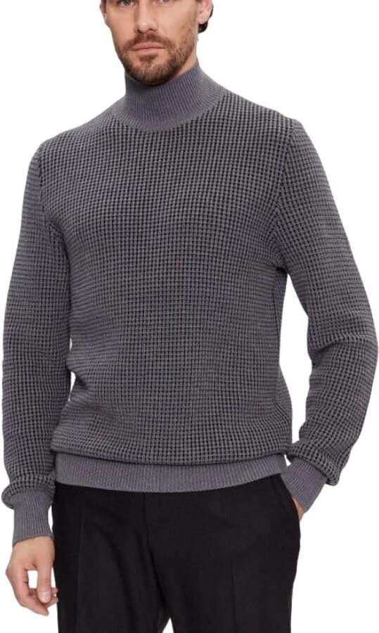 Boss Gebreide pullover met opstaande kraag model 'Maurelio'