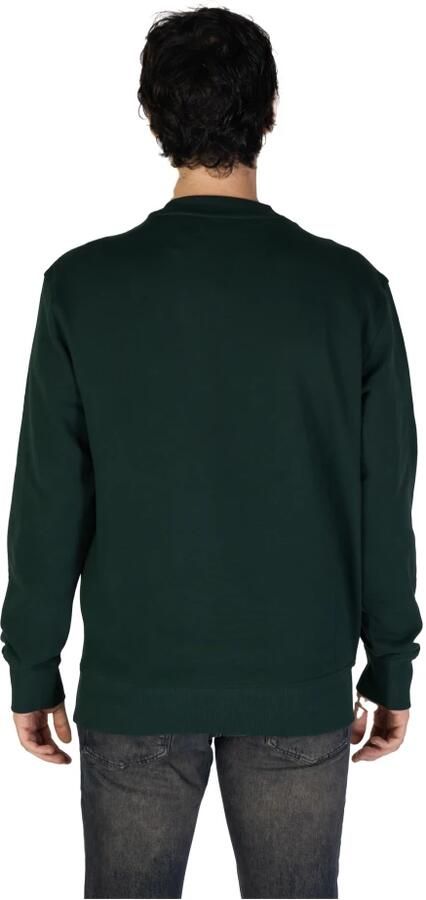 Hugo Boss Katoenen Hoodless Sweatshirt Lente Zomer Collectie Green Heren