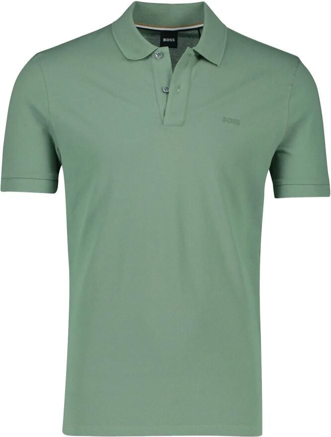 Boss Black Groene Katoenen Polo & T-shirts Pallas Green Heren