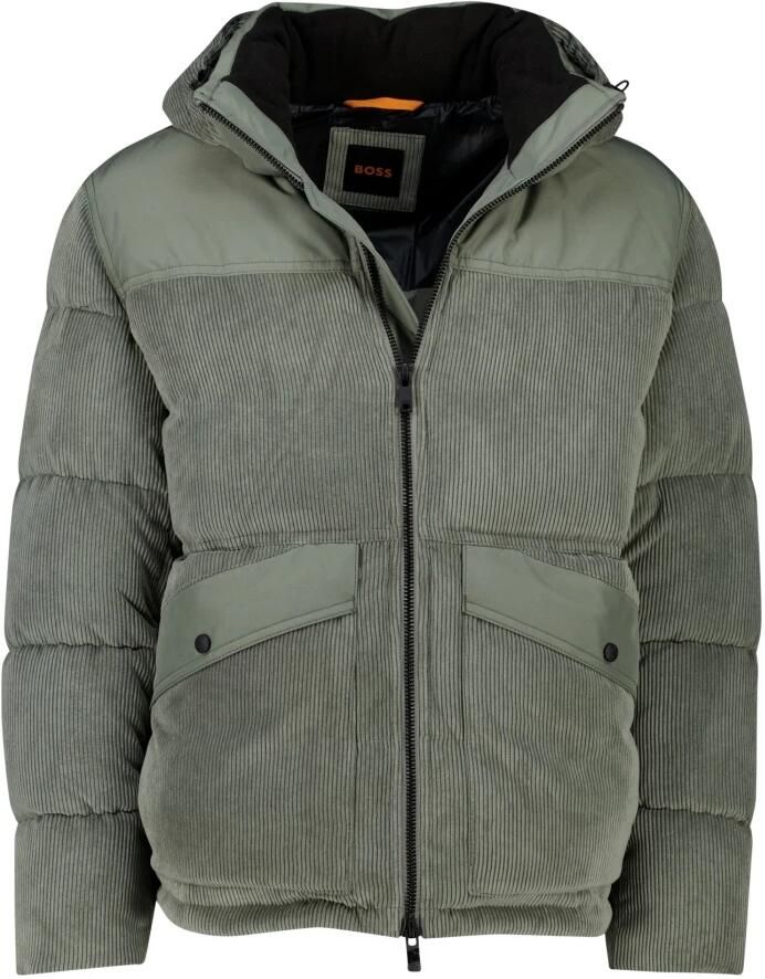 Boss Orange Gewatteerd jack met labeldetails model 'Odope'