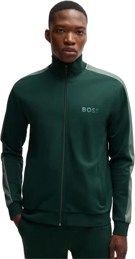 Hugo Boss Groene Zip-Up Sweatshirt Green Heren - Foto 2