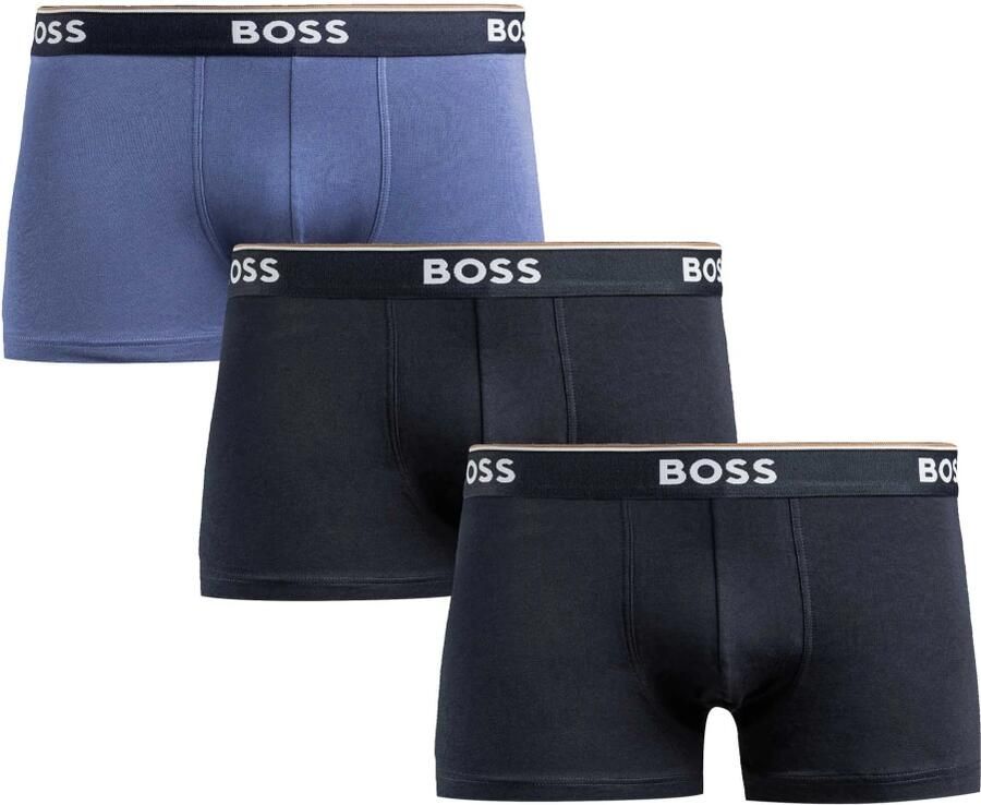 Hugo Boss Heren Boxershorts 3-Pack Katoen Set Blue Heren