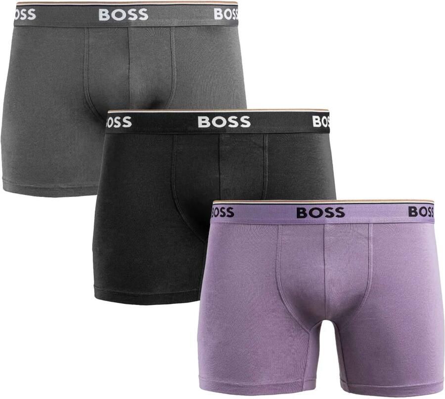 Boss Boxershort met elastische band met logo in een set van 3 stuks