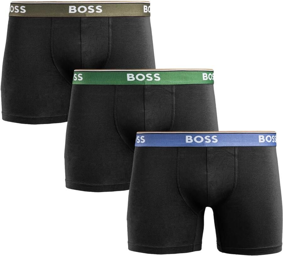Hugo Boss Heren Boxershorts 3-Pack Zwart Black Heren