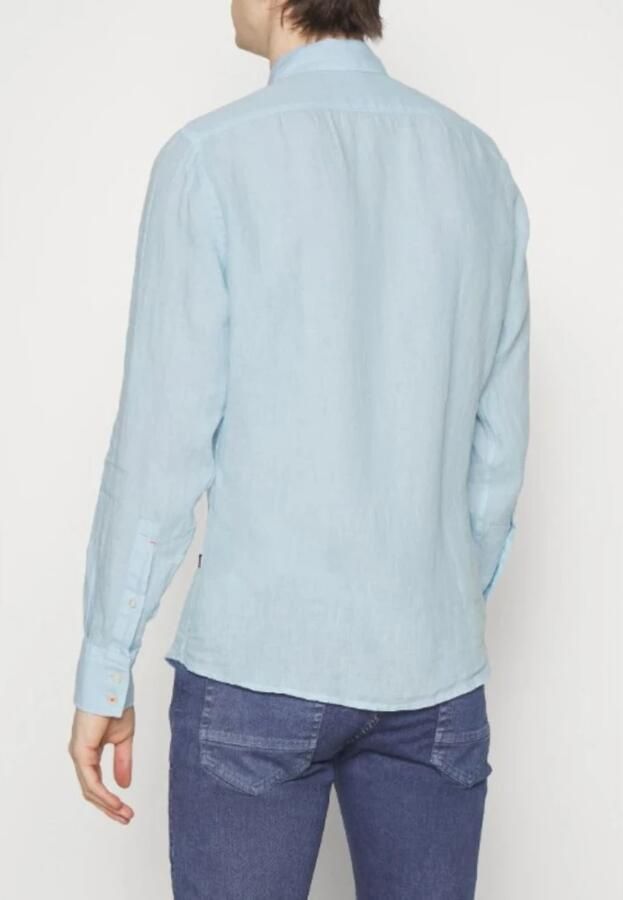 Boss Orange Vrijetijdsoverhemd van linnen met borstzak model 'Relegant' - Foto 2