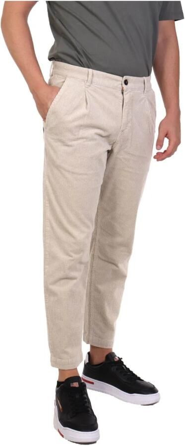 Boss Orange Relaxed fit corduroy broek met bandplooien model 'Chino-Shyne' - Foto 4