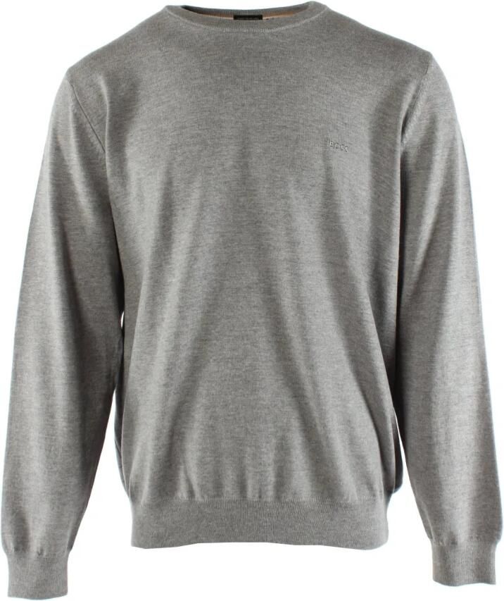 Boss Zilveren Sweaters met Geborduurd Logo Gray Heren - Foto 2