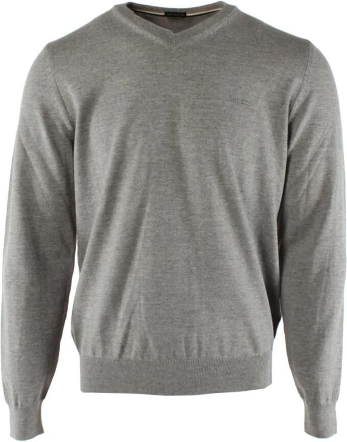 Boss Zilveren Sweaters met Geborduurd Logo Gray Heren - Foto 5
