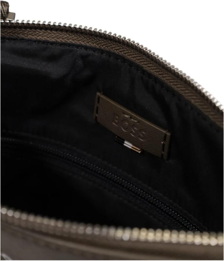 Hugo Boss Heren Leren Portemonnee Herfst Winter Collectie Green Heren