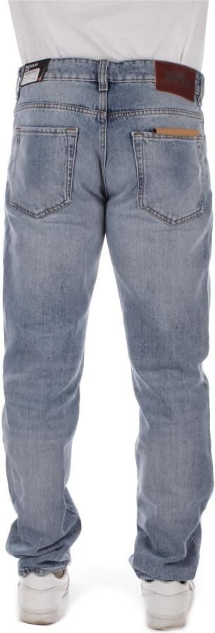 Hugo Boss Heren Logo Jeans met Ritssluiting Blue Heren - Foto 3