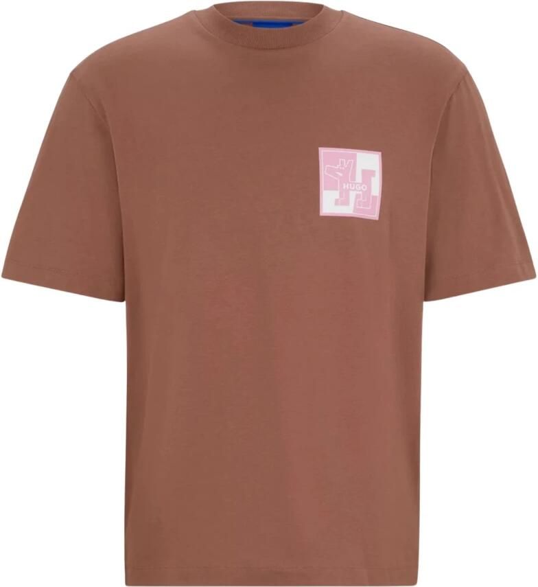 Hugo Boss Heren Nabric T-shirt Brown Heren - Foto 3