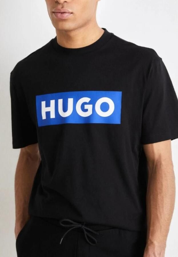 HUGO Blue T-shirt Nico met grote logo-print unisex - Foto 14