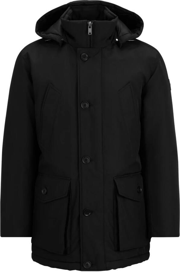 Hugo Boss Zwarte Polyester Jas Herfst Winter Collectie Black Heren - Foto 11