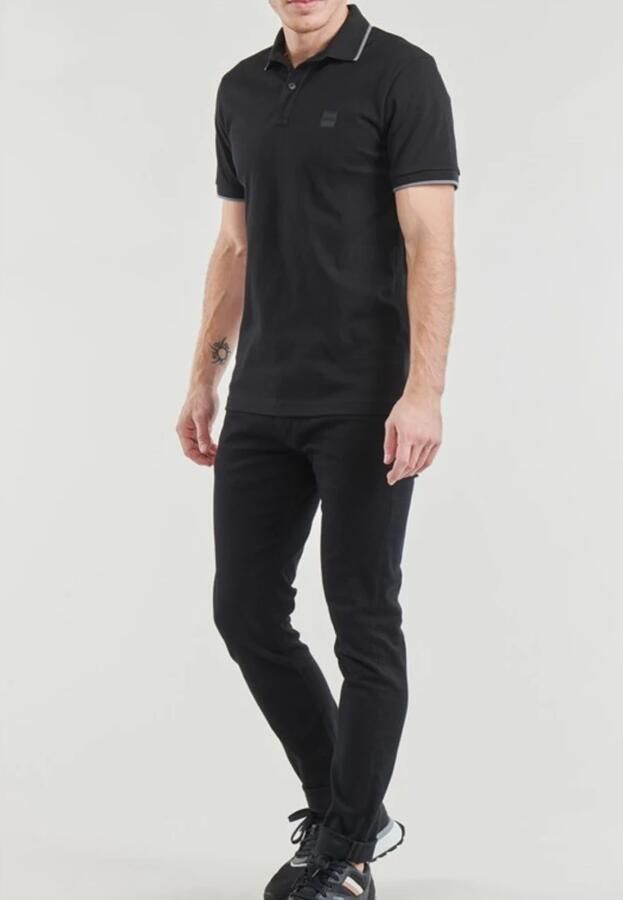 Boss Polo Shirt Korte Mouw Slim Fit Passertip Polo Shirt Black - Foto 7