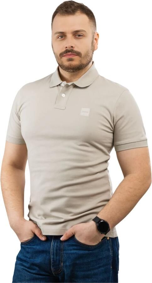 Boss Orange Stijlvolle Beige Polo met Slim Fit en Korte Mouwen Beige Heren - Foto 18