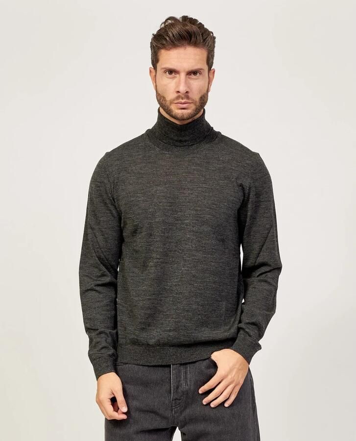 Hugo Boss Heren Slim Fit Coltrui met Hoge Kraag Black Heren - Foto 7