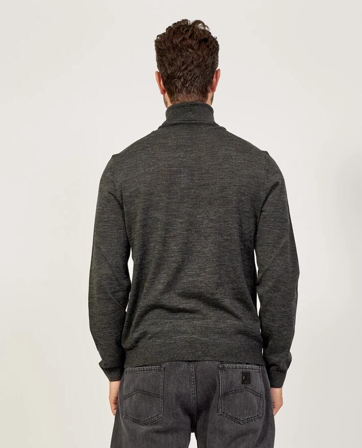 Hugo Boss Heren Slim Fit Coltrui met Hoge Kraag Black Heren - Foto 9