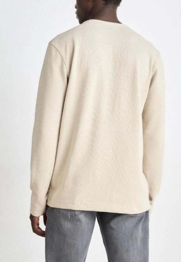 Boss Orange Regular fit shirt met lange mouwen en wafelstructuur model 'TEMPESTO' - Foto 4