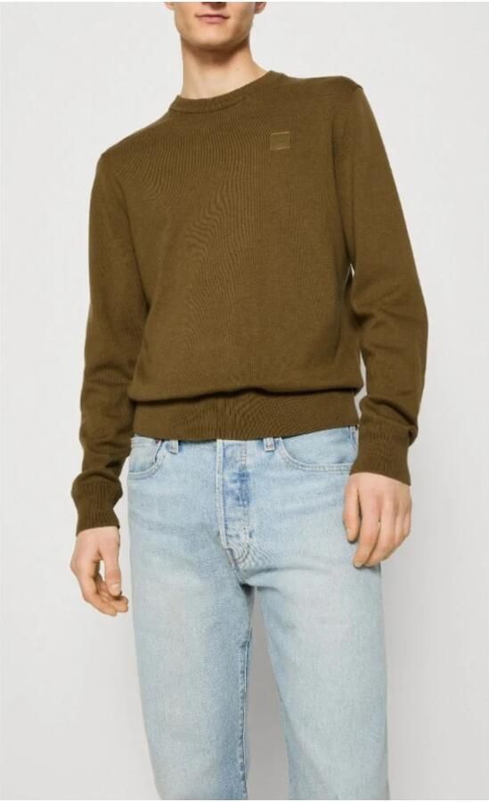 BOSS ORANGE Heren Truien & Vesten Kanovano_s 10265856 01 Groen - Foto 7