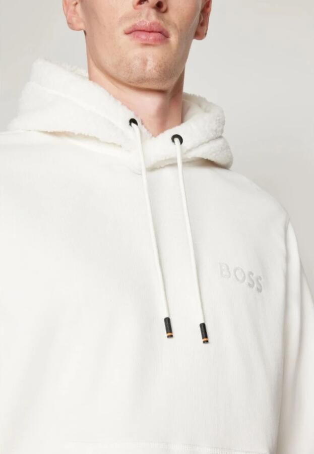 Hugo Boss Heren Hoodie Herfst Winter Collectie Beige Heren