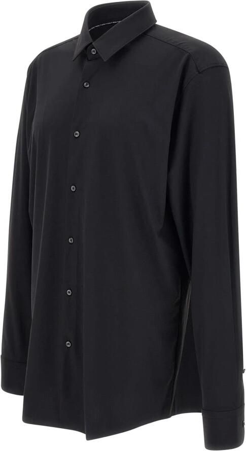 Hugo Boss Heren Zwart Viscose Overhemd Black Heren - Foto 4