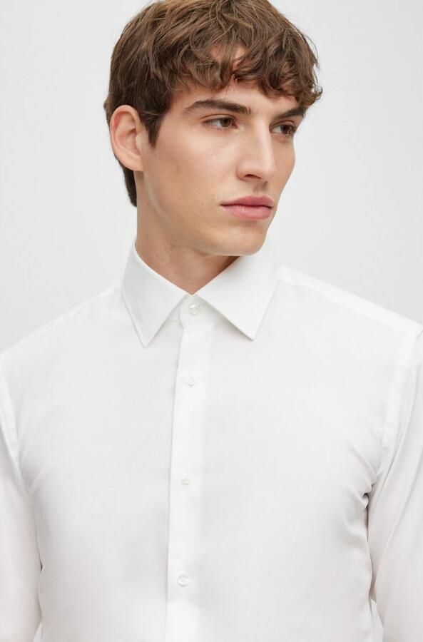 Hugo Boss Wit zakelijk overhemd met lange mouwen White Heren - Foto 7