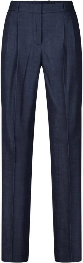 Boss Straight leg stoffen broek met bandplooien model 'Taleco'