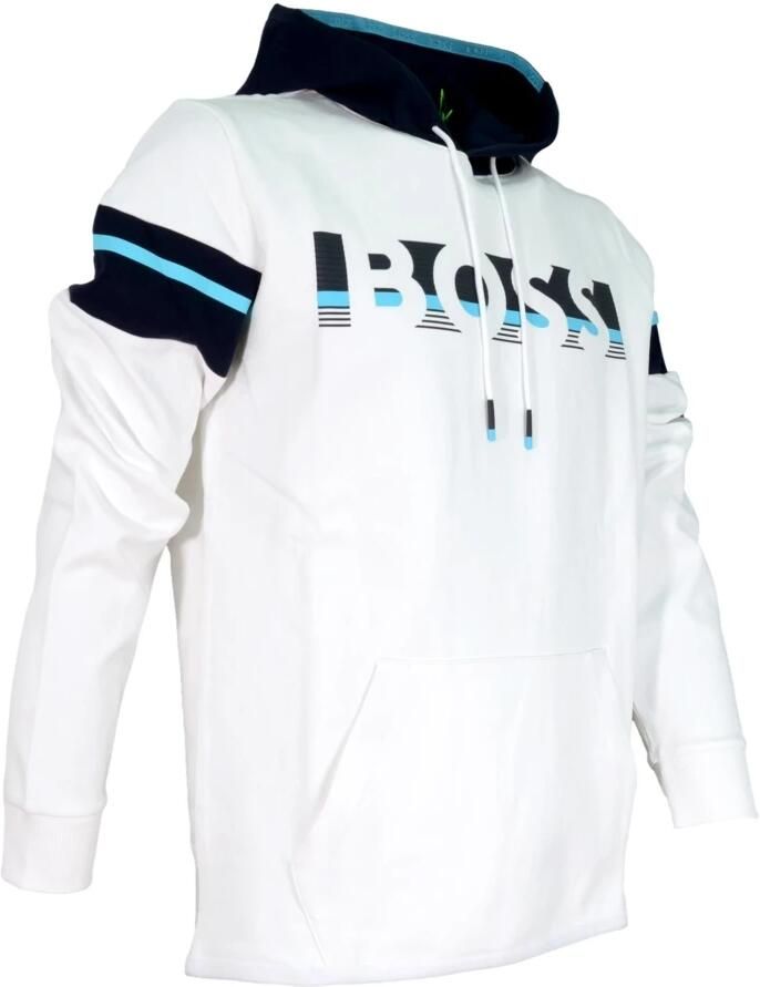 BOSS Green Hoodie met labelprint model 'Soody'