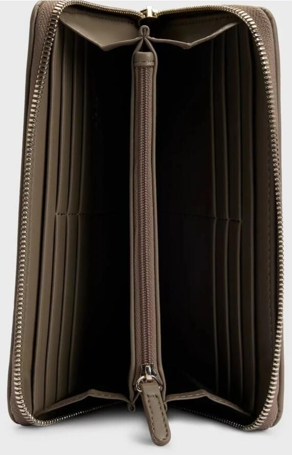 Hugo Boss Iconische Ritsportemonnee voor Dames Beige Dames - Foto 2