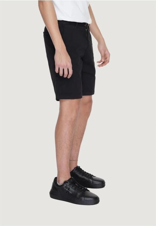 Hugo Boss Zwarte katoenen shorts met ritssluiting Black Heren - Foto 2
