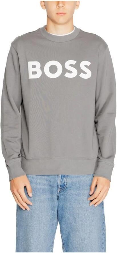 Hugo Boss Grijze Sweatshirt met Lange Mouwen en Ronde Hals Gray Heren - Foto 5