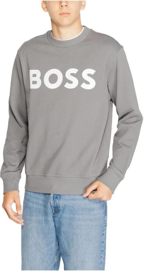 Hugo Boss Grijze Sweatshirt met Lange Mouwen en Ronde Hals Gray Heren
