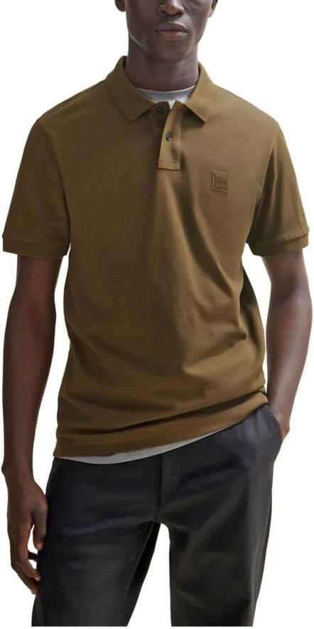 Hugo Boss Geborduurd Poloshirt met Twee-Knoopsluiting Green Heren - Foto 8