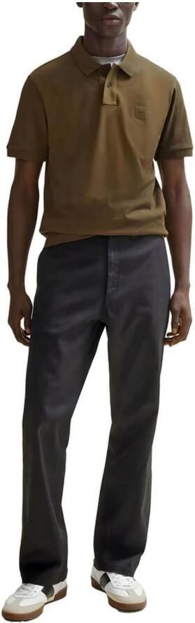 Hugo Boss Geborduurd Poloshirt met Twee-Knoopsluiting Green Heren - Foto 7