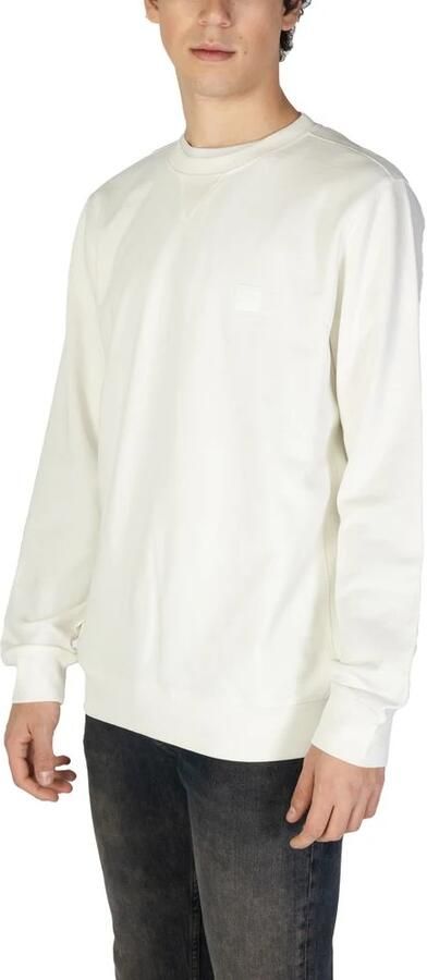 Hugo Boss Klassieke katoenen trui voor mannen White Heren - Foto 4