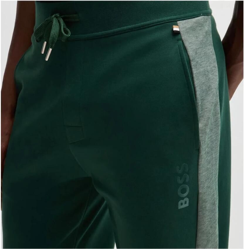 Hugo Boss Katoenen Sweatpants Groene Print Green Heren