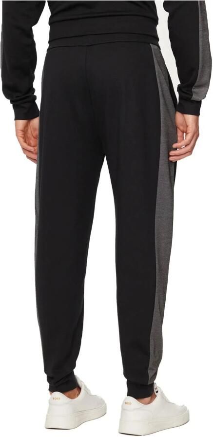 Hugo Boss Katoenen Sweatpants Zwart Bedrukt Logo Black Heren - Foto 2