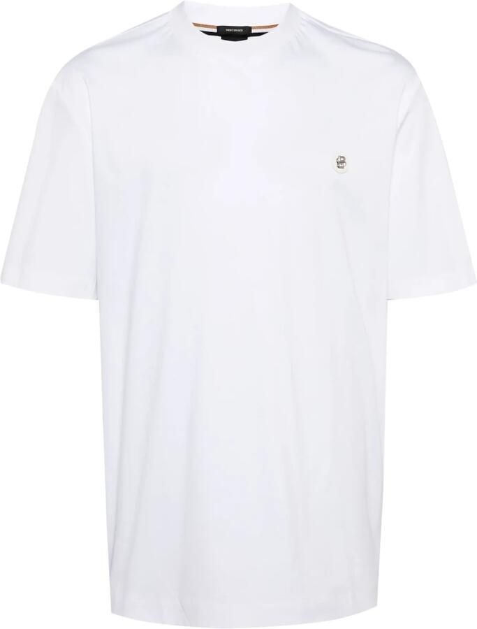 Hugo Boss Katoenen T-shirt met geborduurd logo White Heren - Foto 5