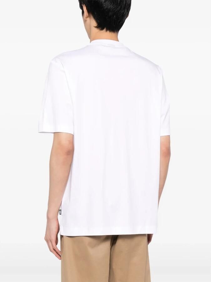 Hugo Boss Katoenen T-shirt met geborduurd logo White Heren - Foto 9