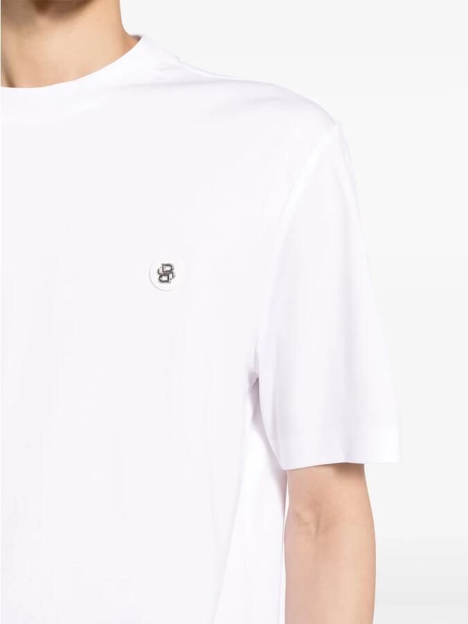 Hugo Boss Katoenen T-shirt met geborduurd logo White Heren - Foto 7