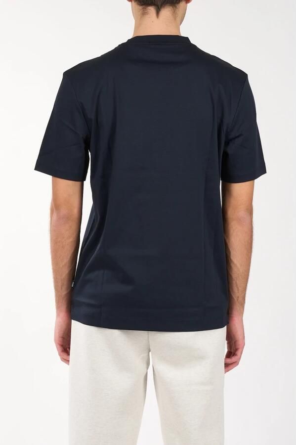 Hugo Boss Katoenen T-shirt met Patch Logo Blue Heren - Foto 2